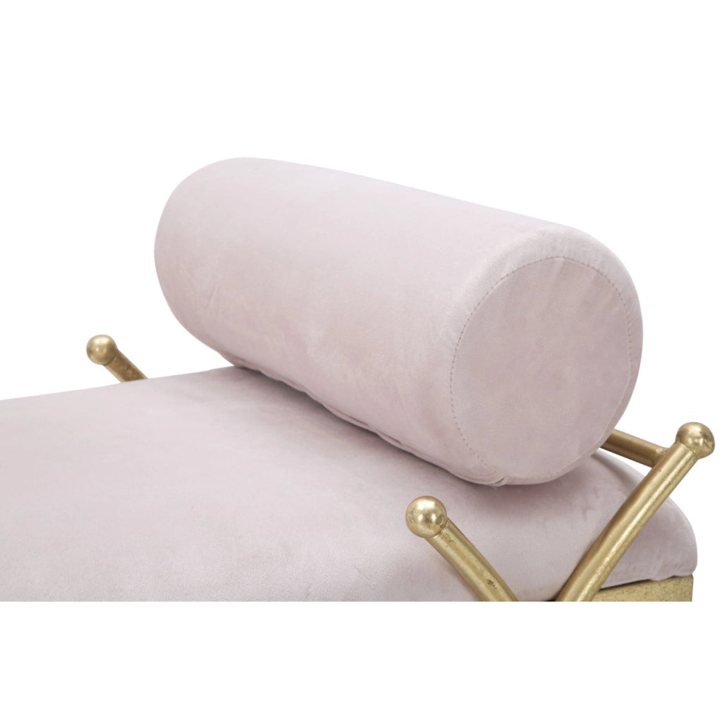 Panca VKH301, Rosa, Metallo, 112,5x49x53 cm
