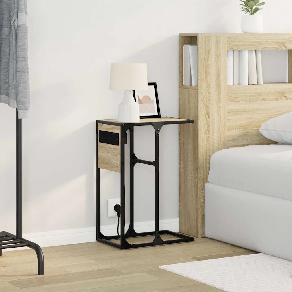 vidaXL Comodino rovere sonoma 41.5 x 26 x 60.5 cm Legno multistrato