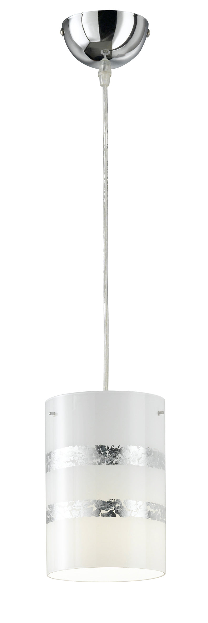 Lampada a Sospensione da Interno  E27 in Metallo Cromo