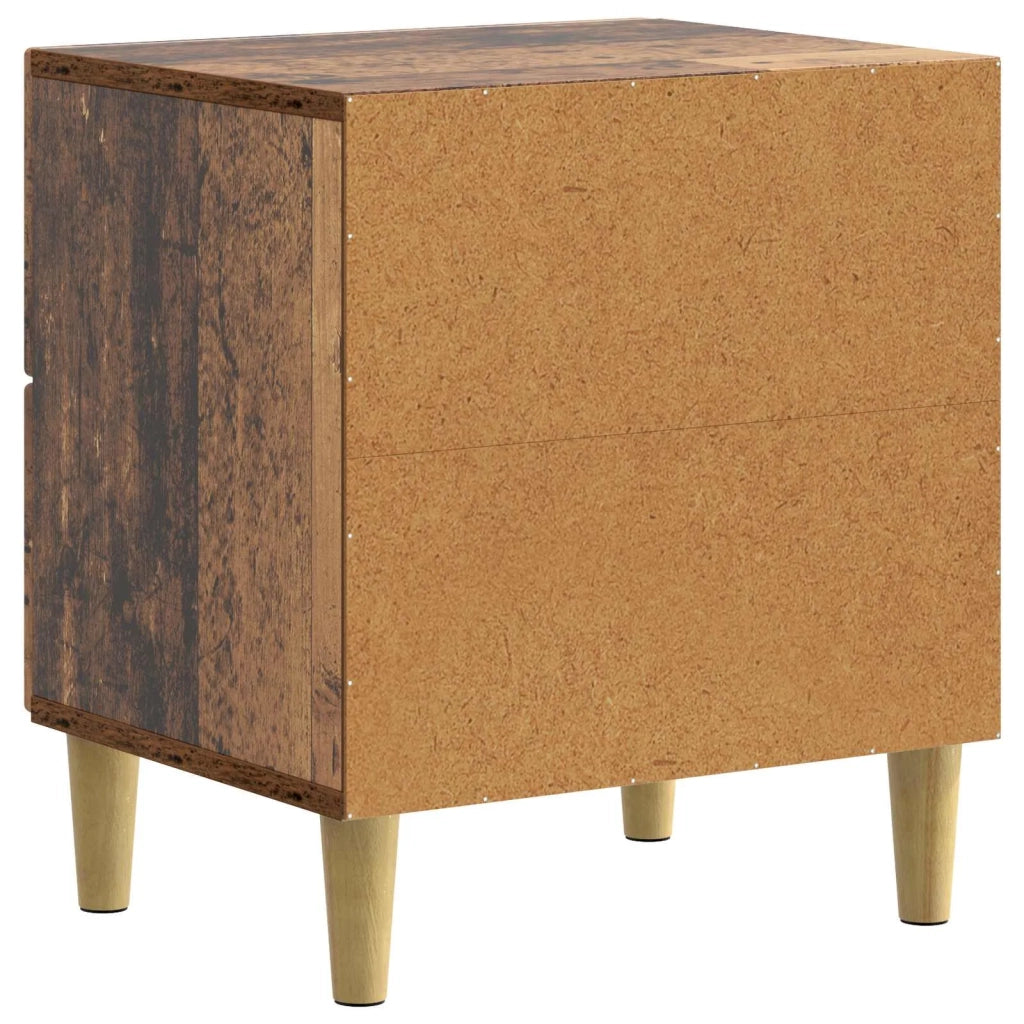 Comodino | Armadio da Notte | Mobiletto da notte con cassetto Legno antico 43 x 34,5 x 48 cm