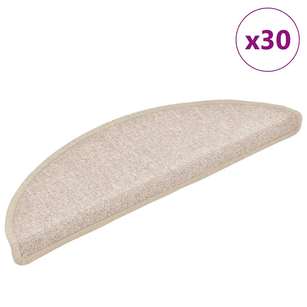 Tappetini per Scale 30 pz Tortora 56x17x3 cm