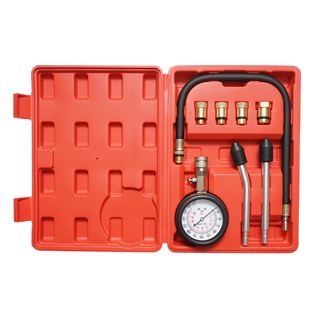 Kit di prova della pressione del motore a benzina, manometro meccanico 0-20 bar Breckner Germany