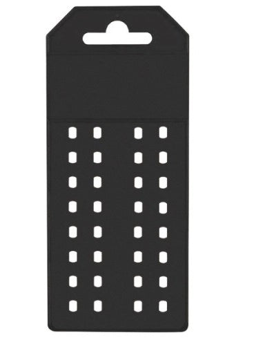 ESPOSITORE IN POLIPROPILENE mm 124 x 46 x 2 col. nero- 10 pezzi  - ARTPLAST