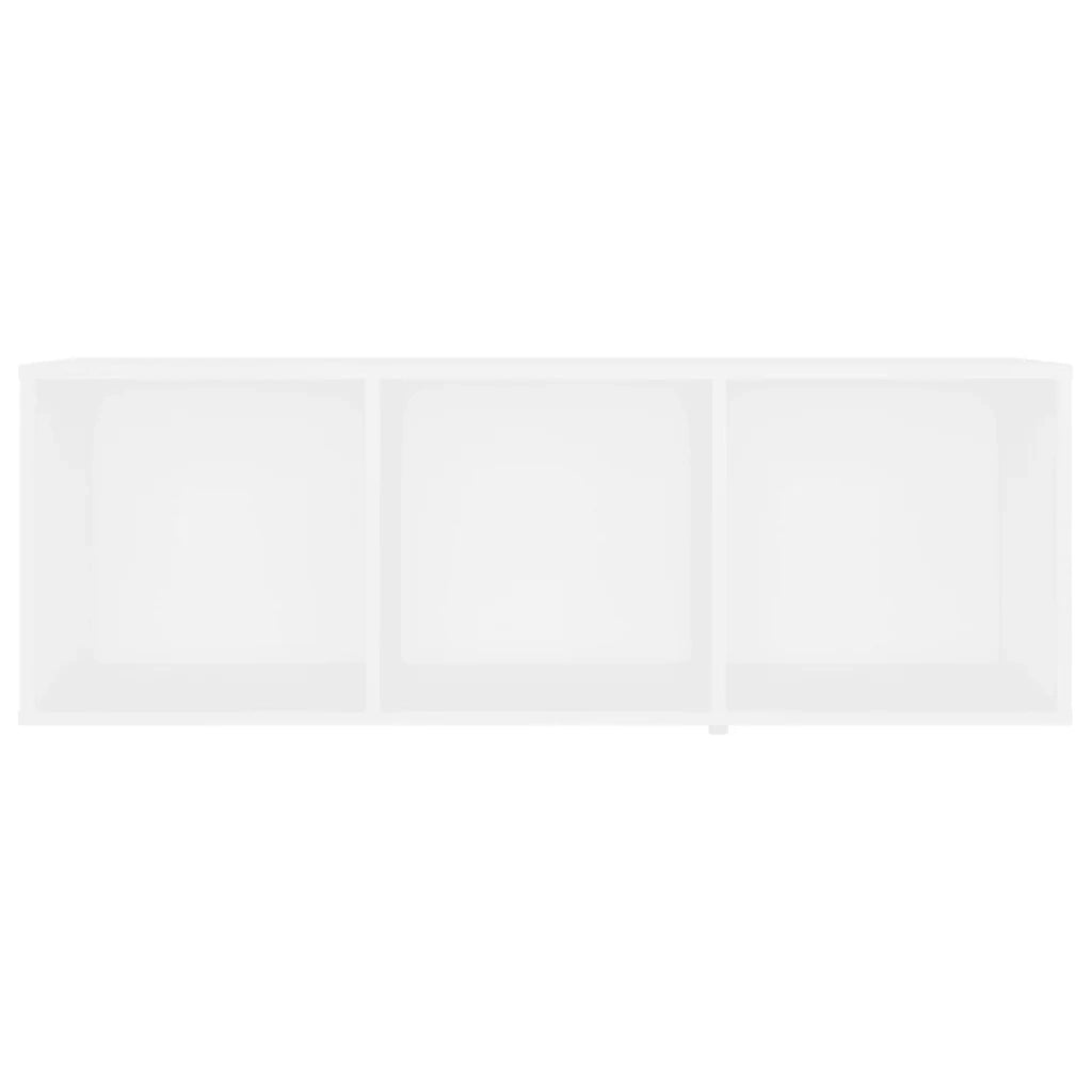 Set di 2 pratici mobili porta TV 107 x 35 x 37 cm classico contenitore modulare in legno composito bianco 02_0055127