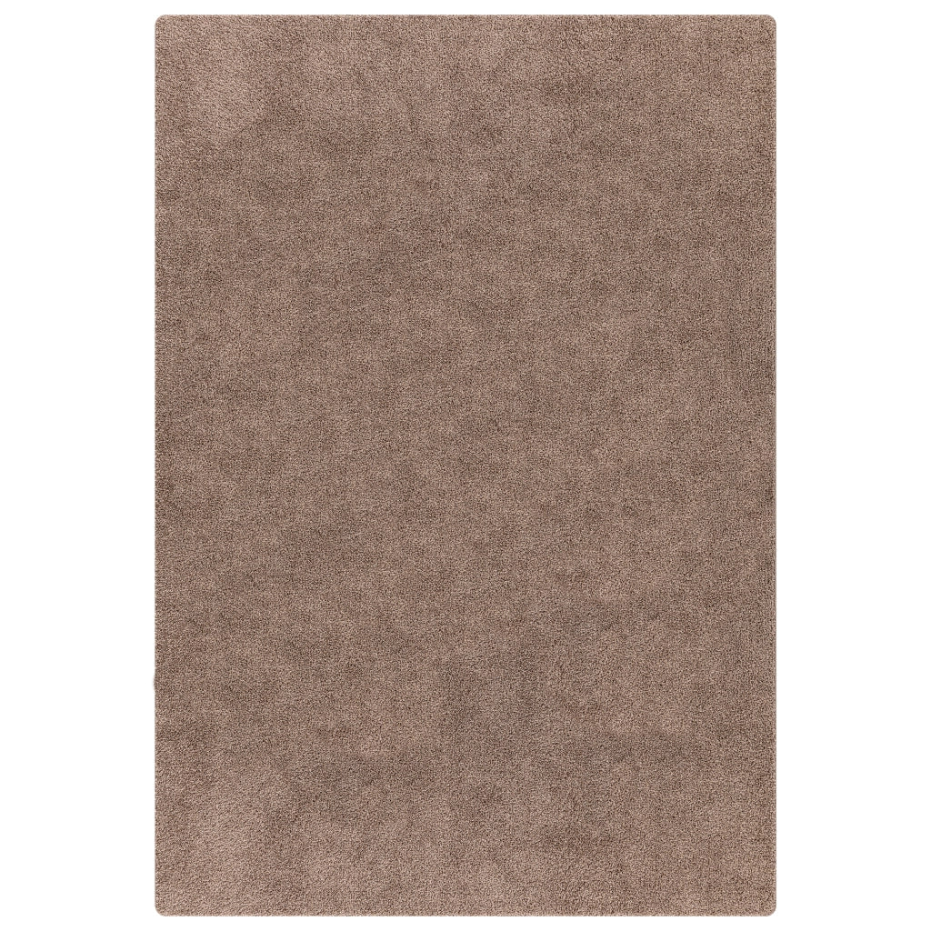 Tappeto Shaggy  con retro in lattice Marrone 80x150 cm