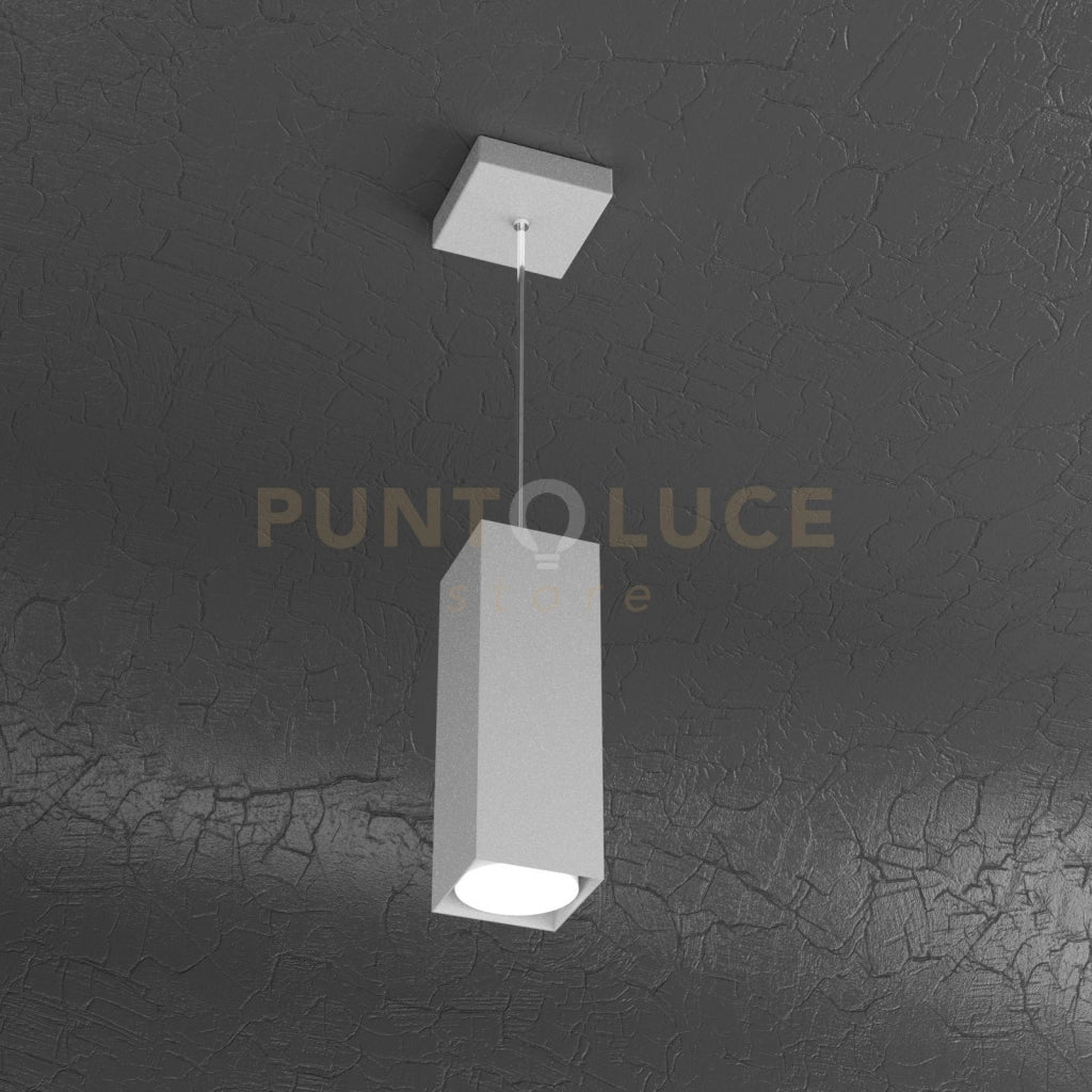 PLATE SOSPENSIONE TUBO H.25 1 LUCE GRIGIO 1129-S25-GR