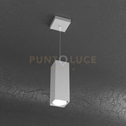 PLATE SOSPENSIONE TUBO H.25 1 LUCE GRIGIO 1129-S25-GR