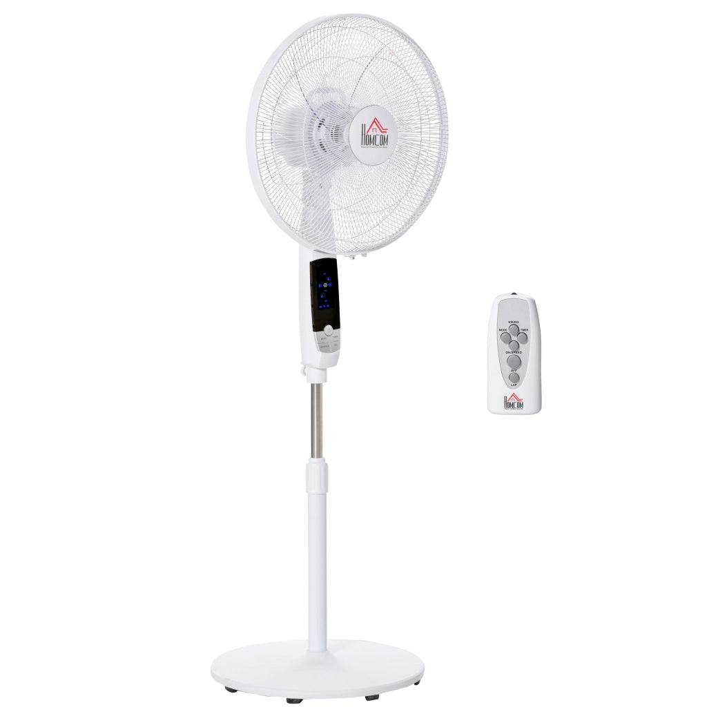 Ventilatore da terra ¨C zephmum ¨C 45x42x118-138 cm, bianco