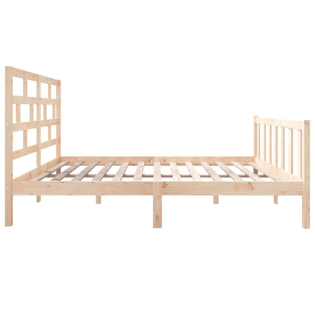 Giroletto-Struttura Letto in Legno Massello 135x190 cm Small Double 556984