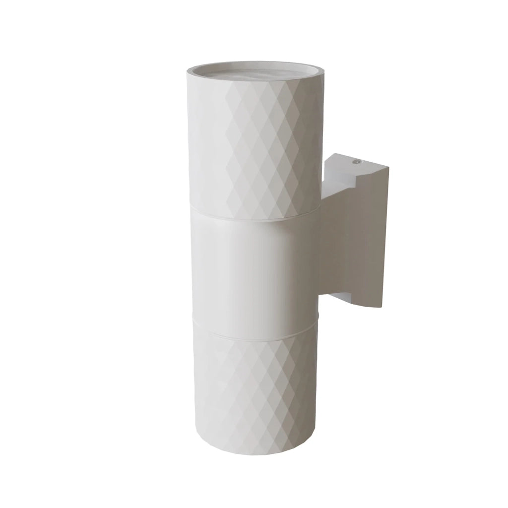 Maytoni Applique moderna Bowery 2 luci GU10 IP54 bianco alluminio