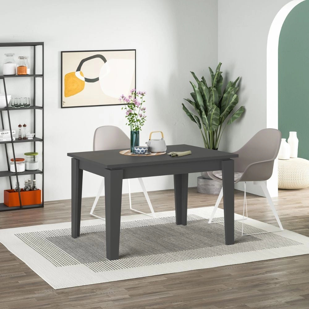 Tavolo Allungabile 120x80 cm in MDF Megaron Antracite