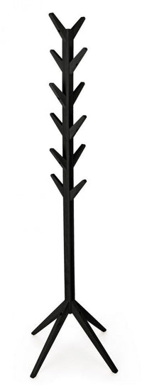 Appendiabiti 60x60x169 cm Daiki in Legno Nero