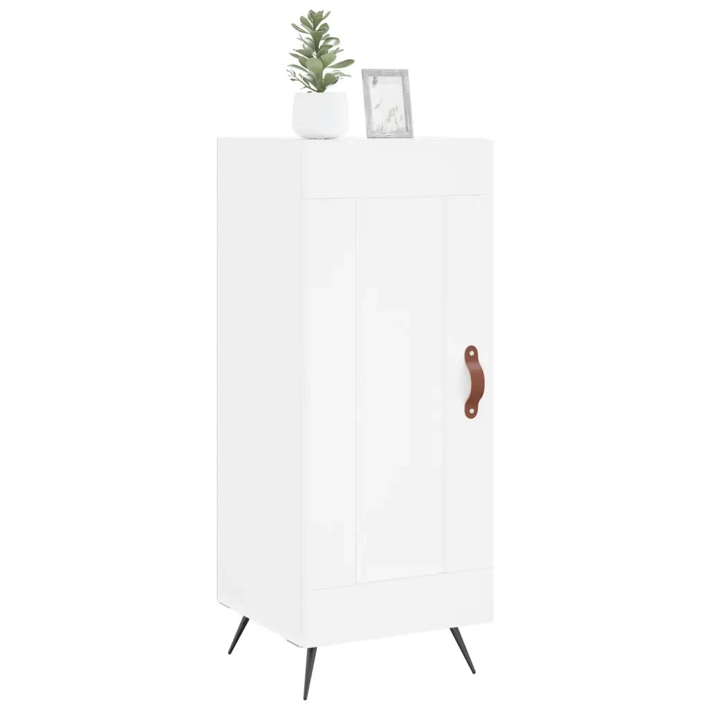 Credenza-Buffet-Armadio da cucina Bianca 34,5x34x90 cm in Legno Multistrato 303313