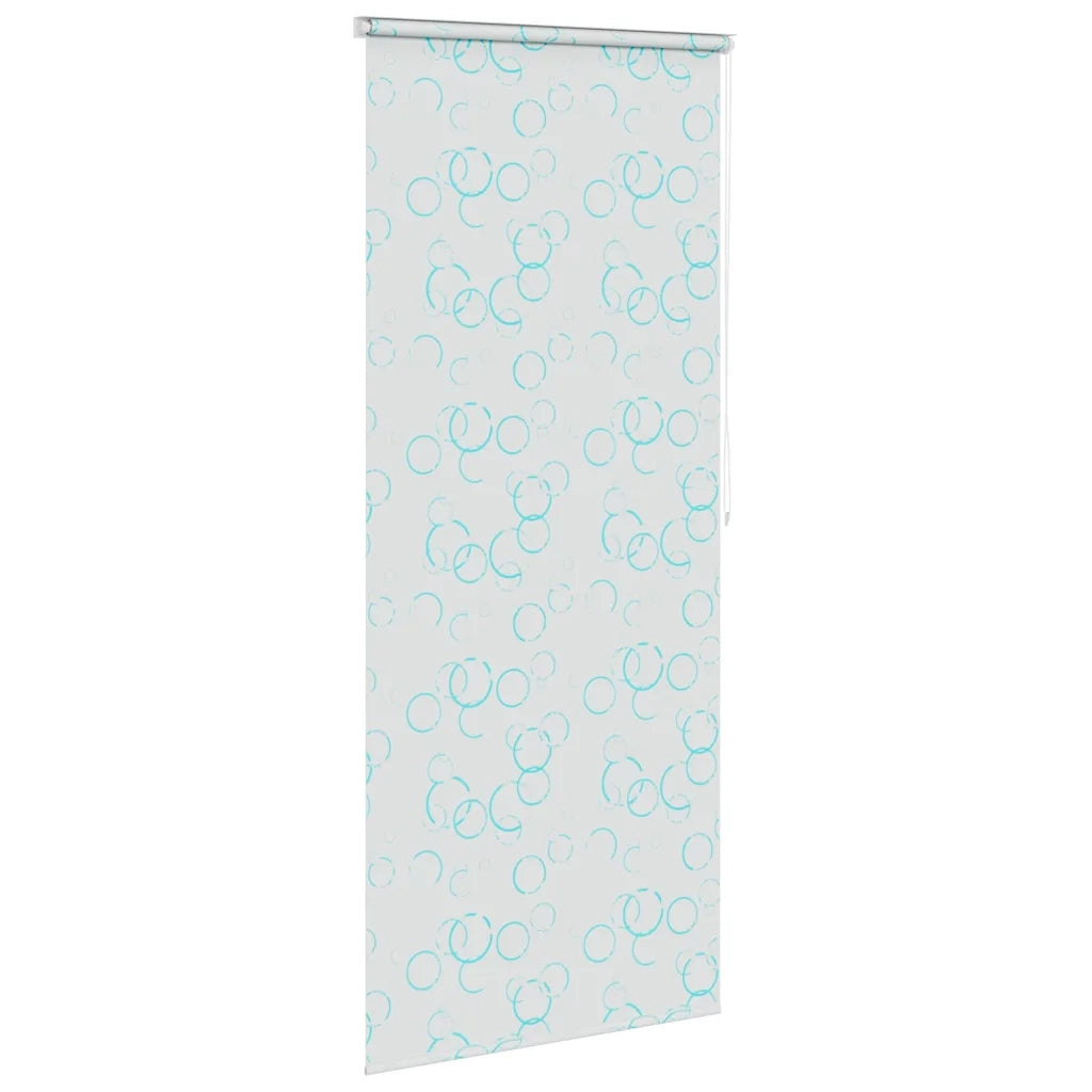 Tenda a Rullo per Doccia 100x240 cm con Motivo a Bolle 142866