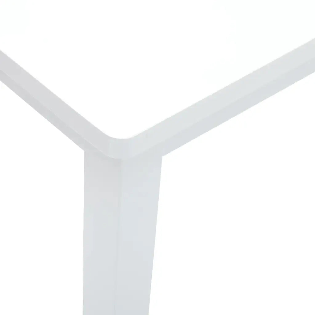 Panca 110 cm Bianco in Legno Massello di Hevea 4102608