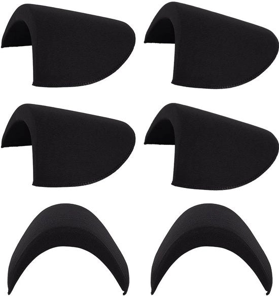 Schiene riempitivi in spugna a forma semicircolare, adesivi, 3 paia, per schiene, ademino, riempitivi per schiene, duraturi, 13,3x17cm, 18mm di diametro.