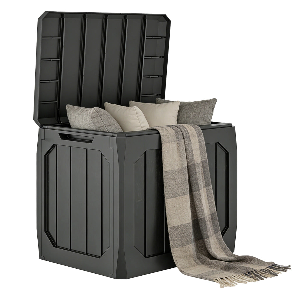 Contenitore da Giardino 121L ¨C Xylo ¨C Esterno Nero 56x45x53cm