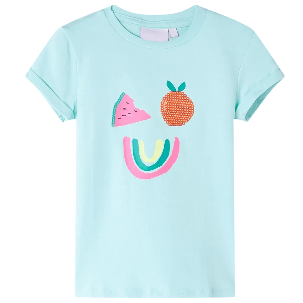 Maglietta da Bambina Acqua Chiaro 128cod mxl 85231