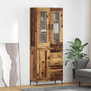 Credenza con cassetto 2 pcs Legno vecchio Legno multistrato
