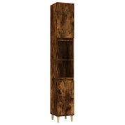 Mobile bagno 30 x 30 x 190 cm in legno ingegnerizzato rovere affumicato 02_0006537