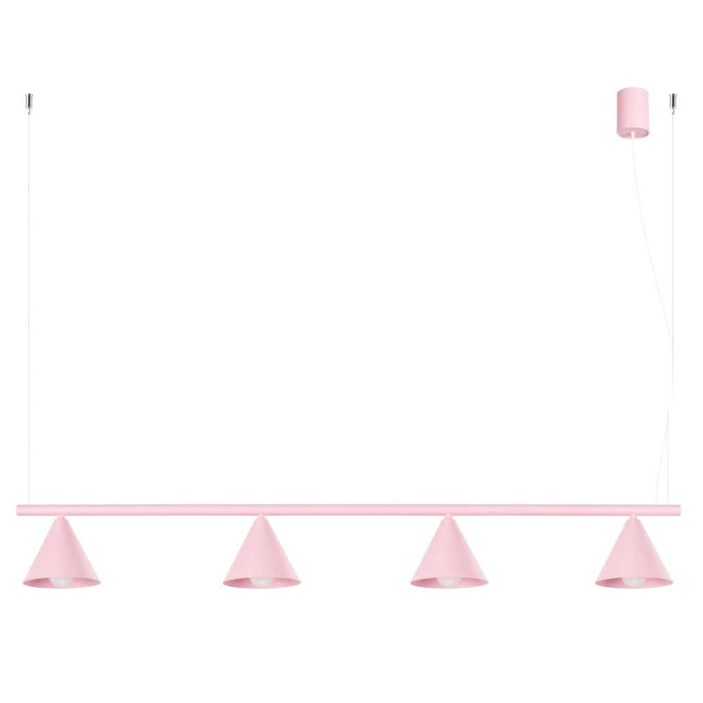 Lampadario NOX 4L rosa