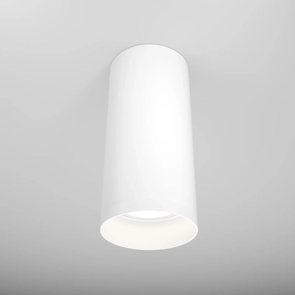 Maytoni Lampada da soffitto moderna Focus 1 luce GU10 bianco metallo