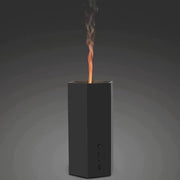 Diffusore di aromi wireless con effetto fiammeggiante - per oli essenziali, freschezza di stanza e umidificazione dell'aria - nero
