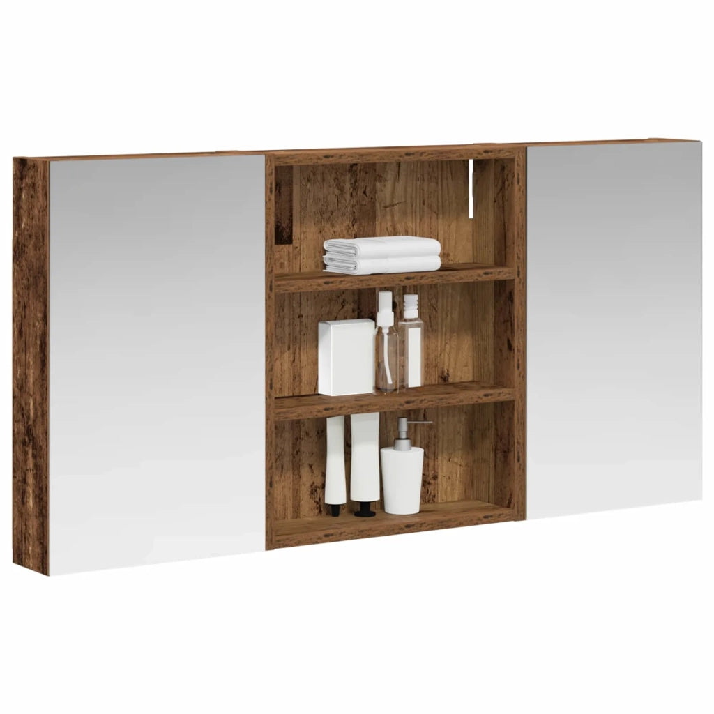 Set di Armadi da Bagno | Armadio da bagno con lo scaffale 3 pz 100 x 10,5 x 50 cm