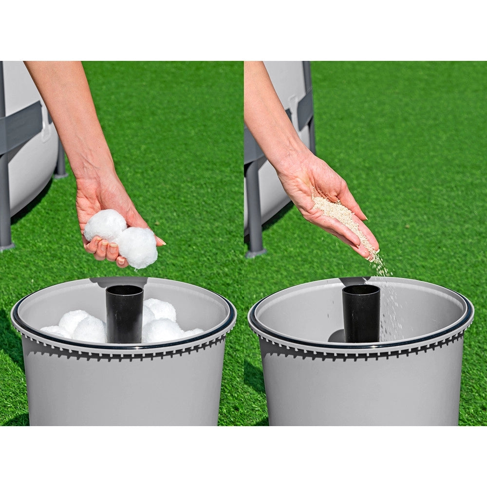 Trade Shop - Pompa Di Filtraggio A Sabbia Capacità Pompa 3.596 L/h Per Piscina Fuori Terra 58515 -