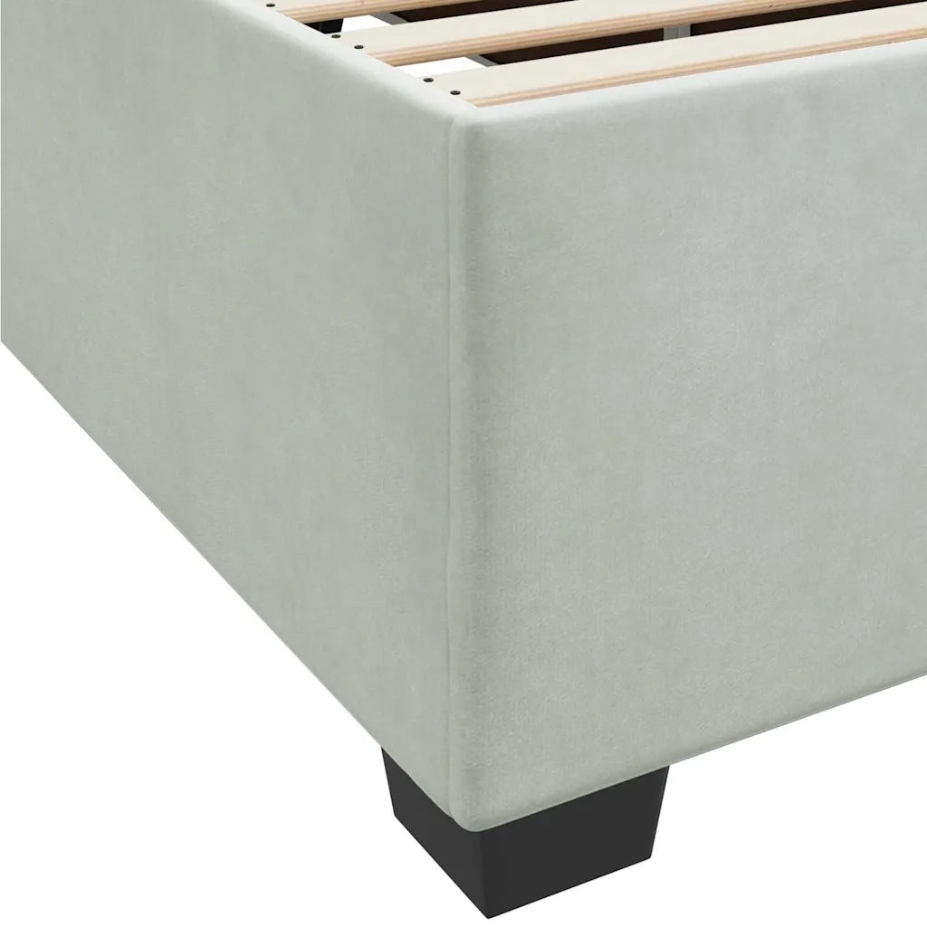 Struttura del letto Grigio chiaro 120 x 190 cm Tessuto 3399278