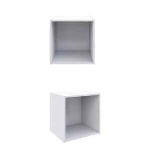 CUBO MENSOLA DA PARETE MURO CM. 35X35X29 MODERNO SCANDI UFFICIO CAMERA