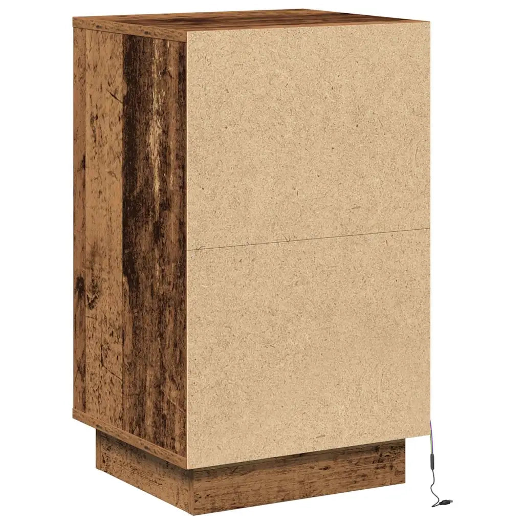 Armadio da Notte con cassetto Legno vecchio 39 x 34,5 x 65 cm 869632