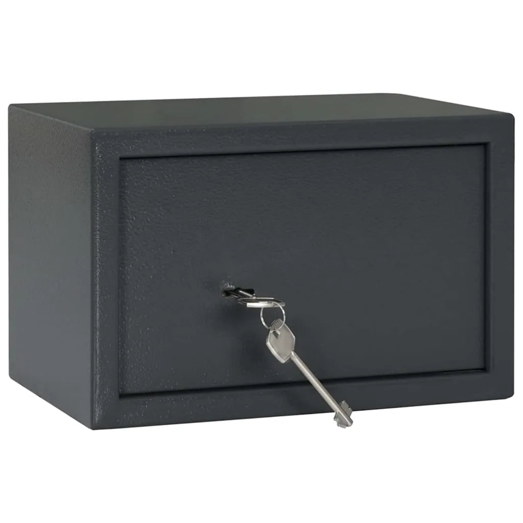 Cassaforte con blocco Grigio scuro 31 x 20 x 20 cm Acciaio CFW3827603