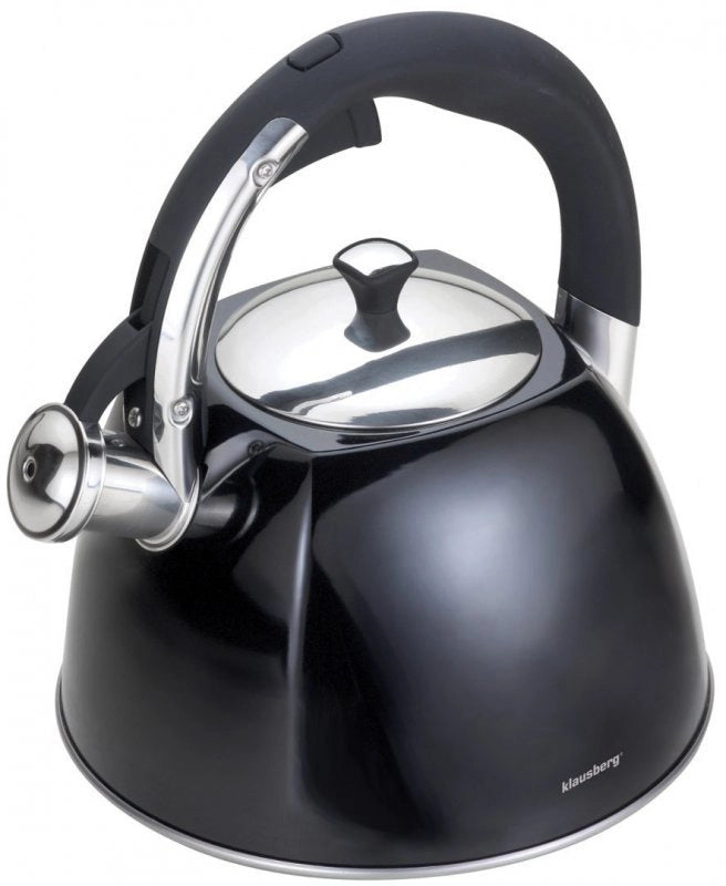 Klausberg KB-7194 Bollitore con fischietto in acciaio inossidabile da 3 litri