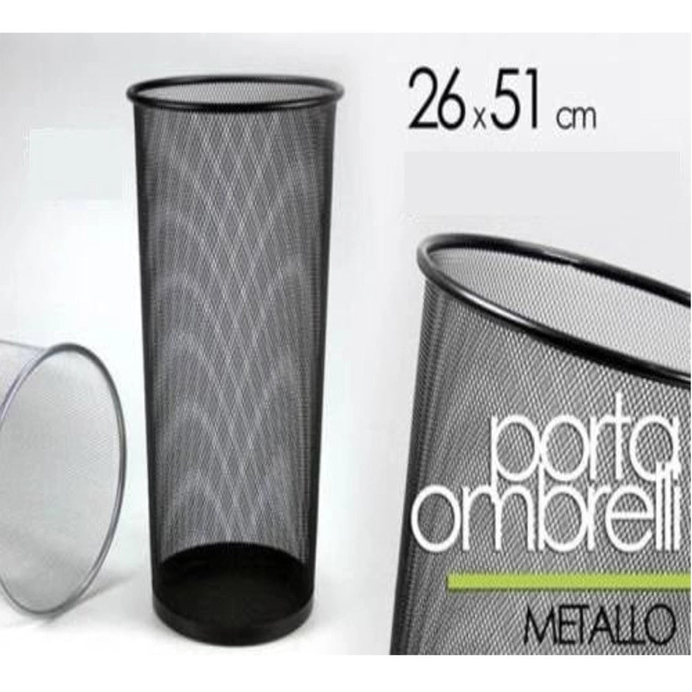 Trade Shop - Porta Ombrelli Cesto Cestino Portaombrelli Metallo Traforato Casa Ufficio -