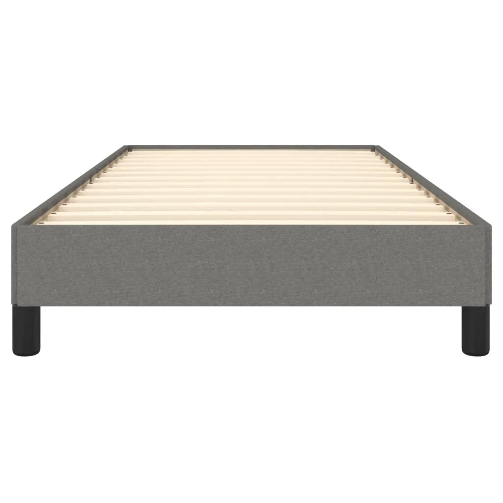 Giroletto senza Materasso-Struttura Letto Grigio Scuro 100x200 cm Tessuto 208858
