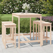 Set Bar da Giardino 5 pz in Legno Massello di Pinocod mxl 70257