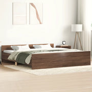 Giroletto con Testiera e Pediera Rovere Marrone 160x200 cm 3203767