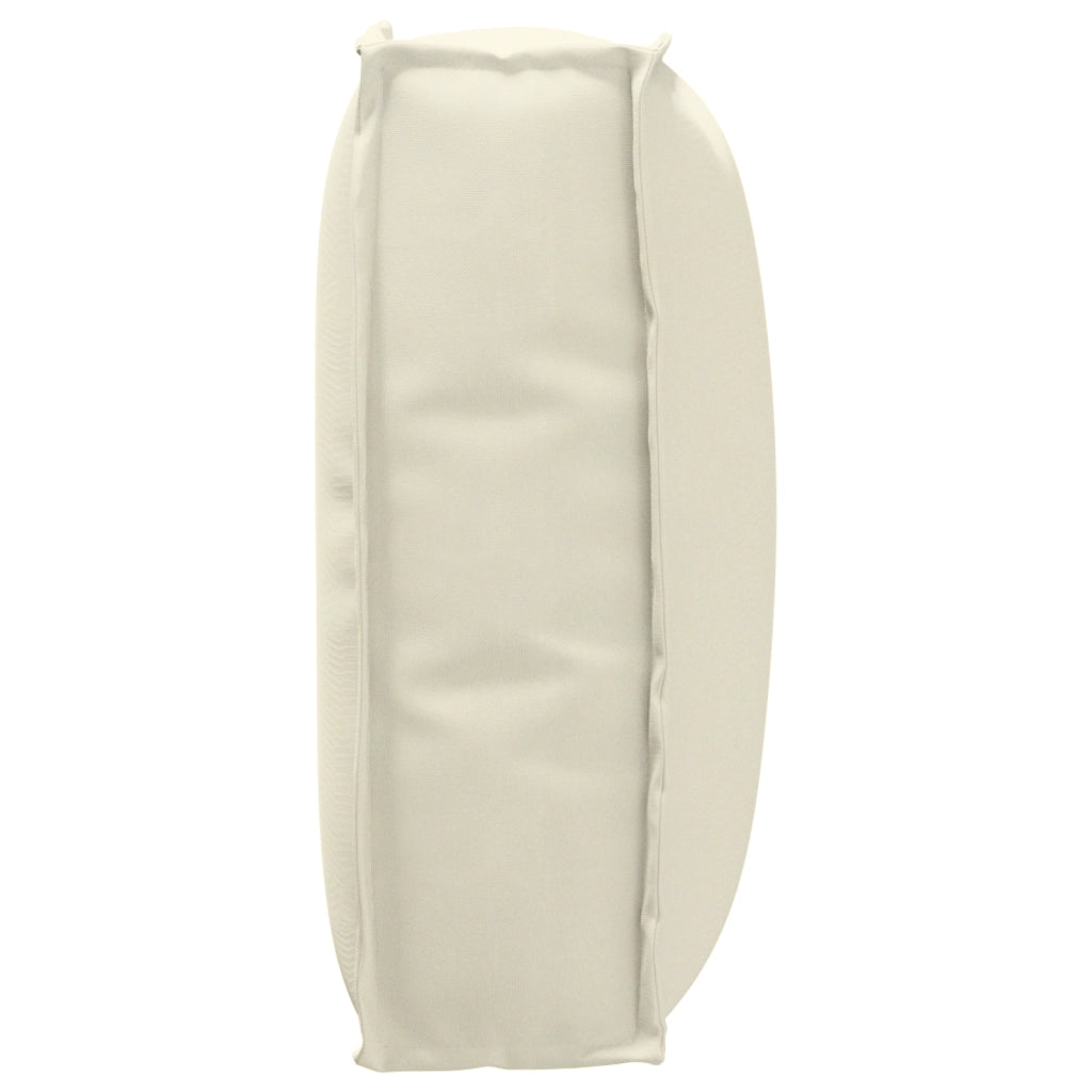 Cuscino per Pallet per Supporto Schienale Crema 50x40x12 cm Tessuto Oxford