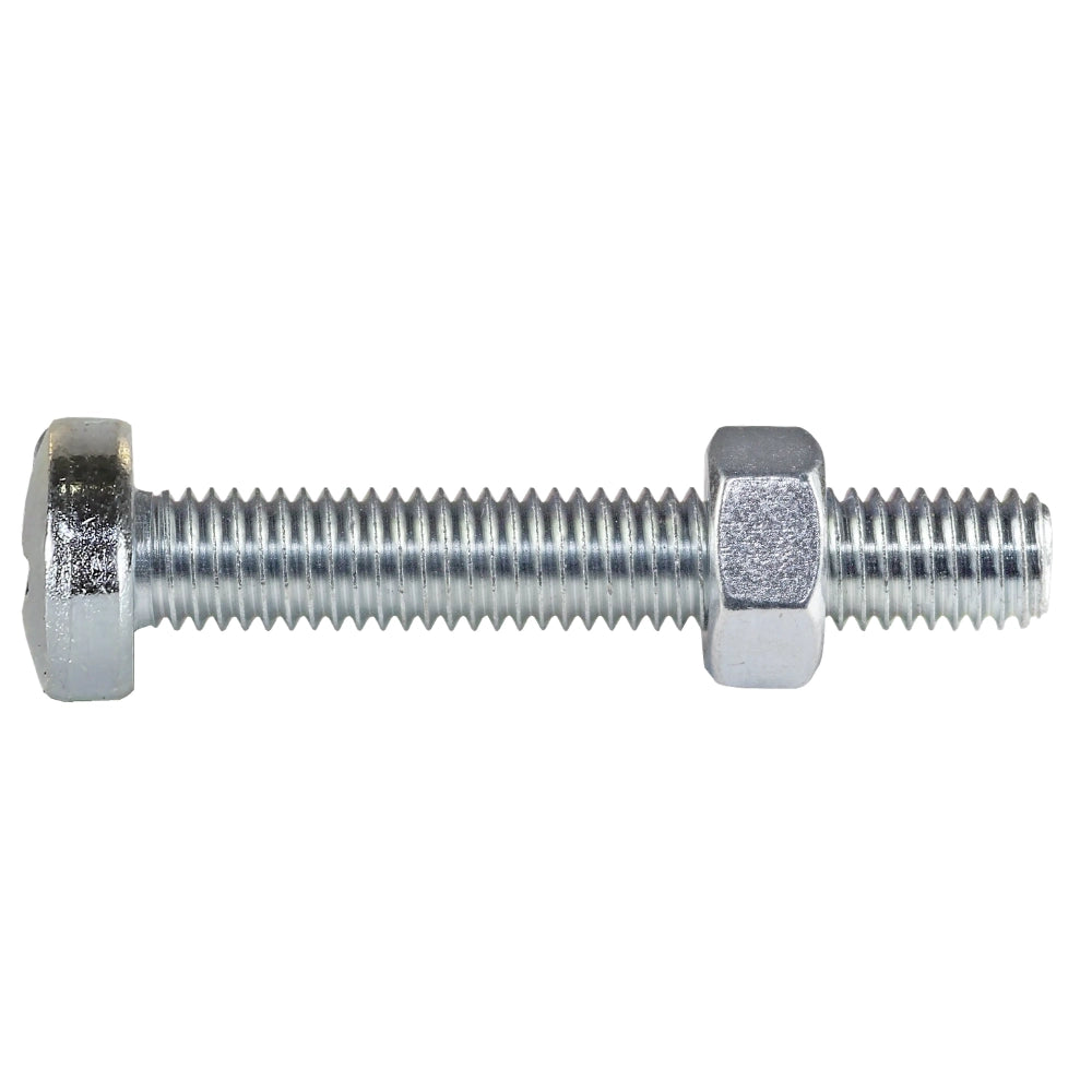 Viti metriche tcb 4x20 con dado per fissaggi meccanici pezzi 25
