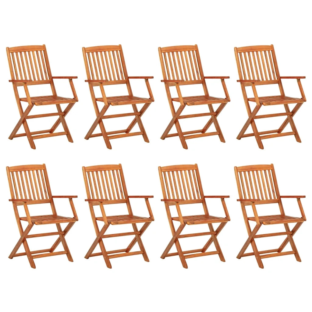 Set da Pranzo da Giardino 9pz 180x90x75cm Legno Massello Acacia 3086971
