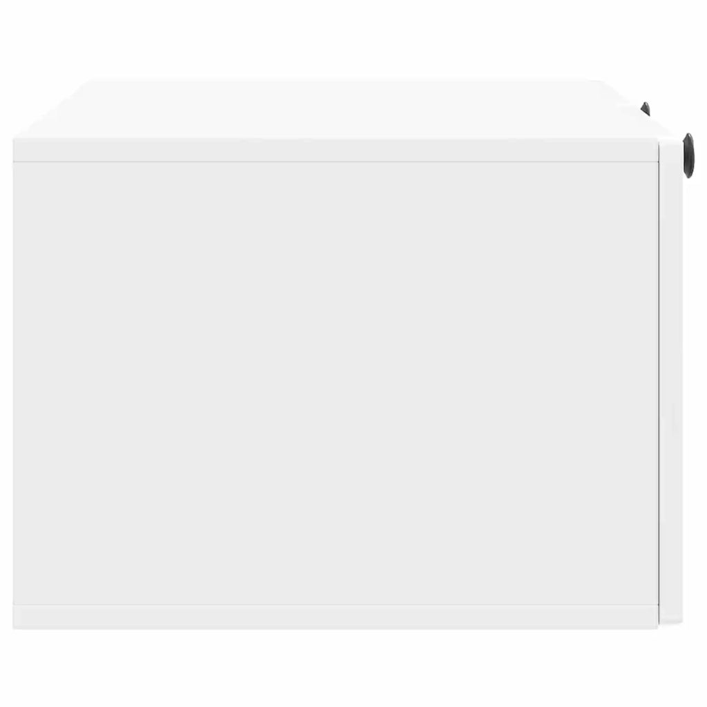 Mobile Porta TV da Muro Bianco Lucido 78,5 x 41 x 30 cm