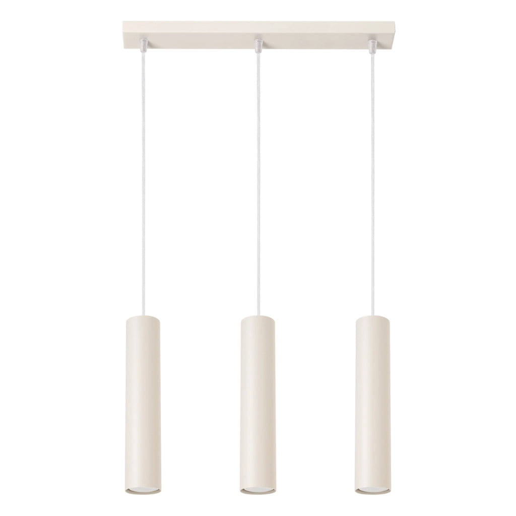 Sospensione moderna beige a barra 3xGU10 MODENO Pure Lume