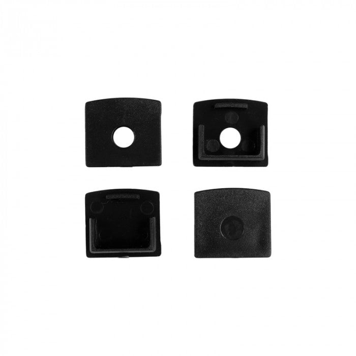 Profilo LED GP02 incasso nero diffusore opale 2m Ecolight