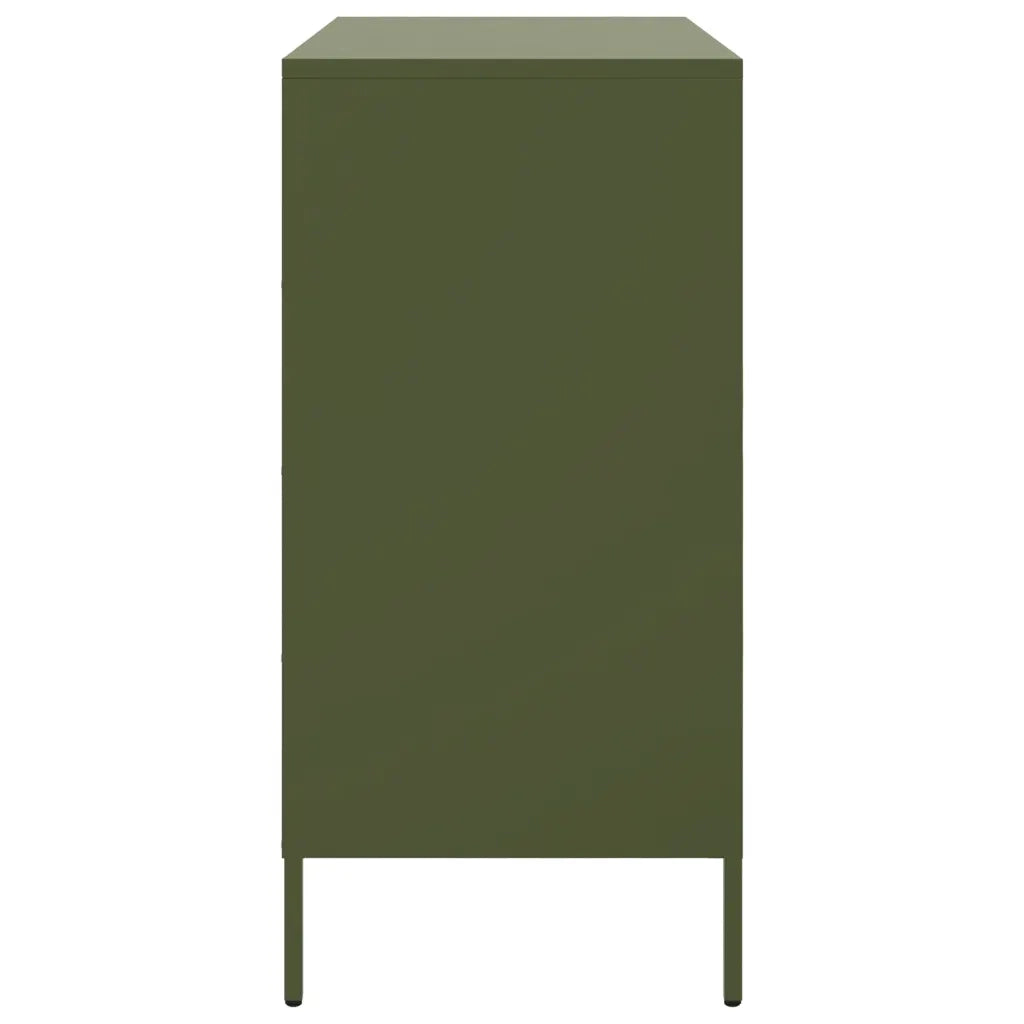 Credenza Verde Oliva 68x39x79 cm in Acciaio 842956