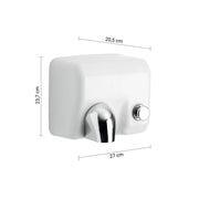 Asciugamani elettrico antivandalo New Burian bianco 23,7 x 27 x 20,5 cm