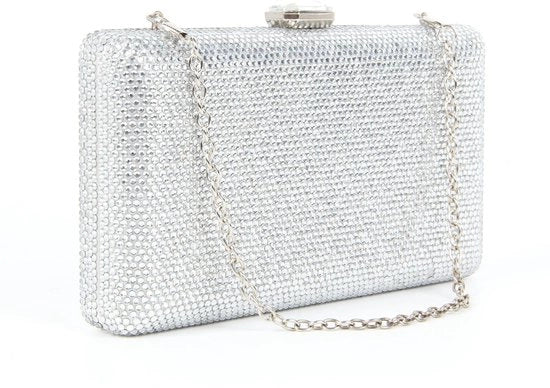 Borse da sera per donna con cristalli, clutch formale per occasioni speciali, portafoglio per matrimonio con strass, borse da mano per la sposa per feste.