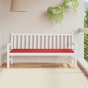 Cuscino per Panca-Cuscini per panchina Rosso 180x50x3 cm in Tessuto Oxford
