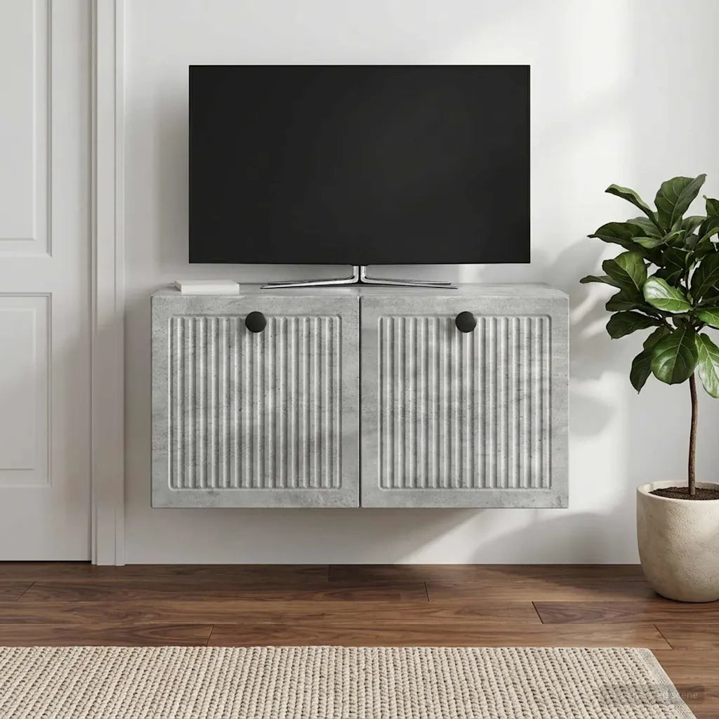 Mobile Porta TV da Muro Grigio Cemento 59,5 x 31 x 30 cm 898028