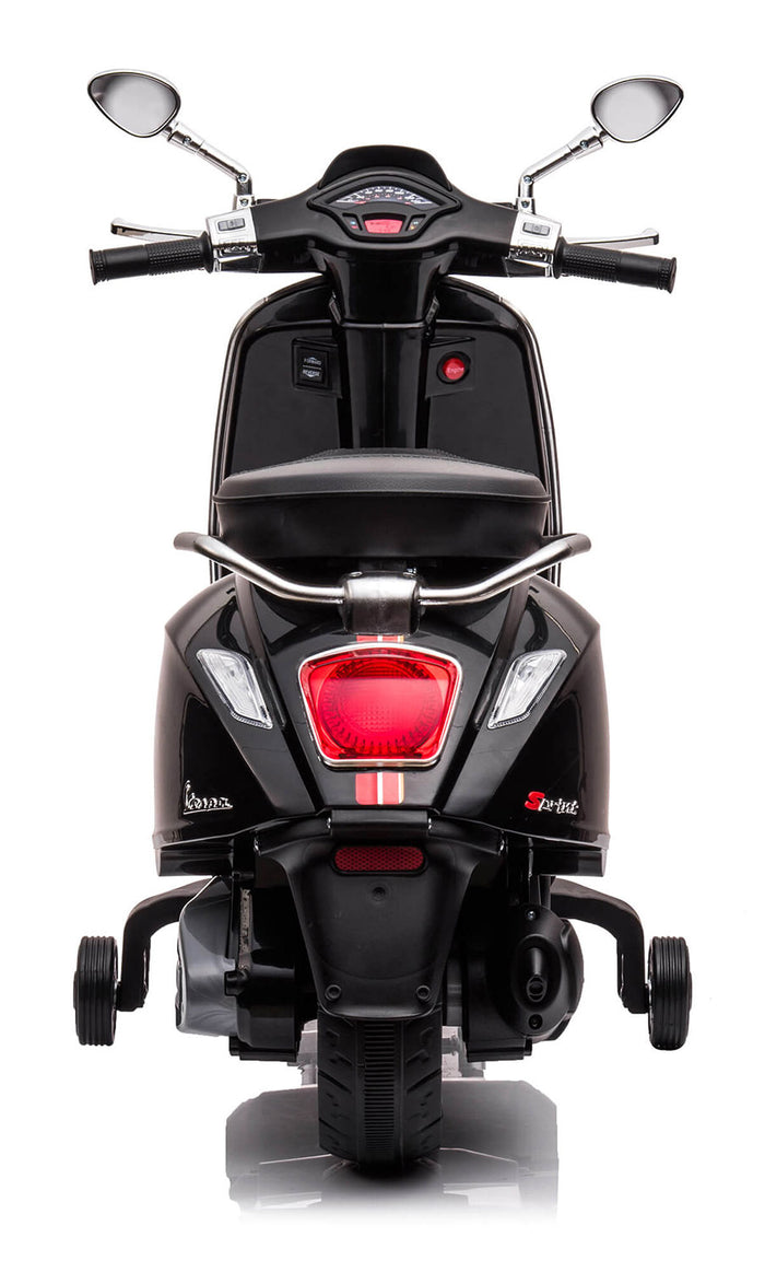 Scooter Elettrico per Bambini Licenza Ufficiale Piaggio Vespa 12V 4,5Ah Nero